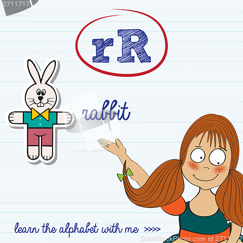 Image of alphabet worksheet of the letter r