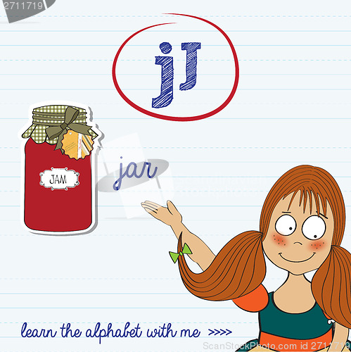 Image of alphabet worksheet of the letter j