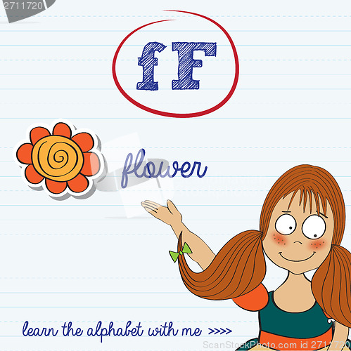 Image of alphabet worksheet of the letter f