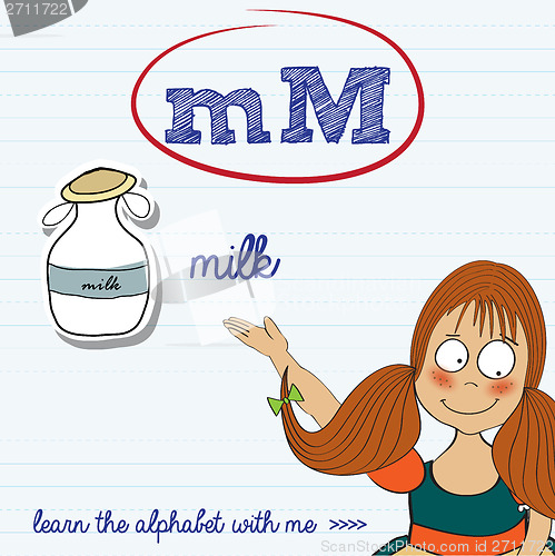 Image of alphabet worksheet of the letter m