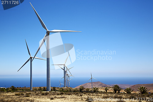 Image of africa winturbines and the sky in  is