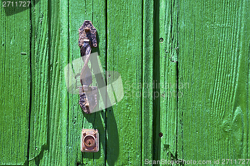 Image of brown knocker in a lanzarote  spain 