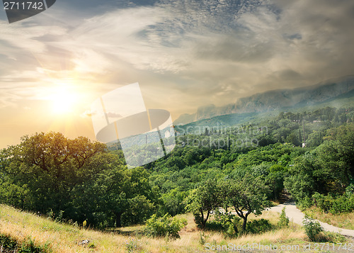 Image of Church in mountains