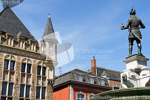 Image of Aachen market square in germany