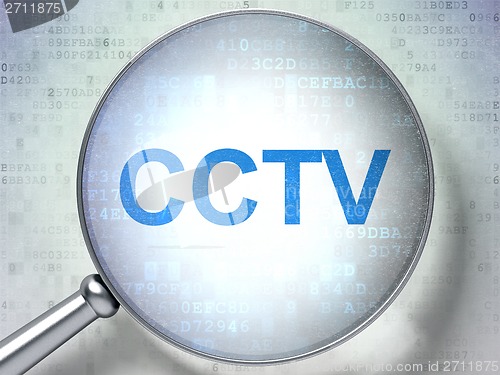 Image of Privacy concept: CCTV with optical glass