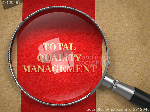 Image of Total Quality Management - Magnifying Glass.