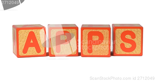 Image of Apps - Colored Childrens Alphabet Blocks.