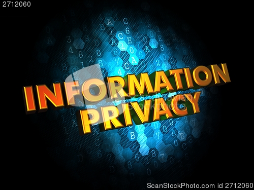 Image of Information Privacy Concept on Digital Background.