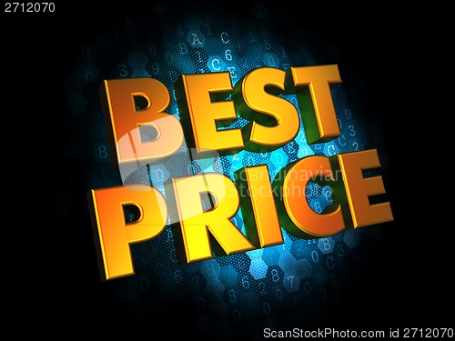 Image of Best Price Concept on Digital Background.