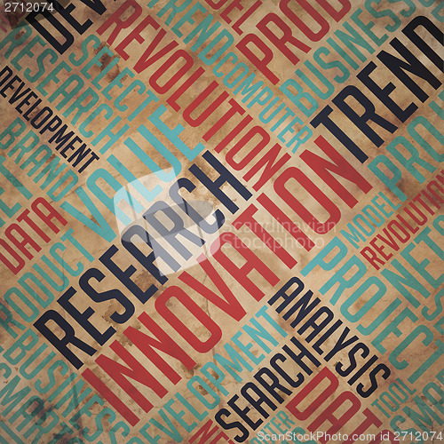 Image of Innovation - Grunge Wordcloud Concept.