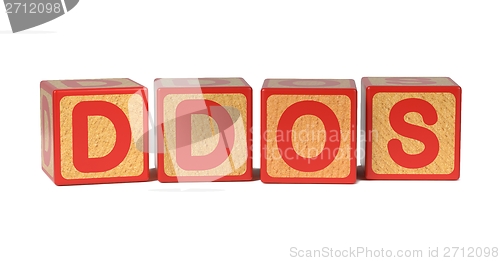 Image of DDOS - Colored Childrens Alphabet Blocks.