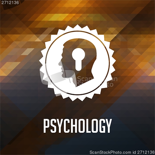 Image of Psychological Concept on Triangle Background.