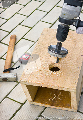 Image of Birdhouse in manufacturing stage