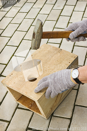 Image of Manufacture of manually birdhouse