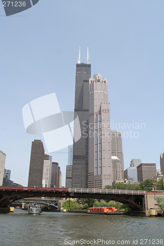 Image of Chicago from the river