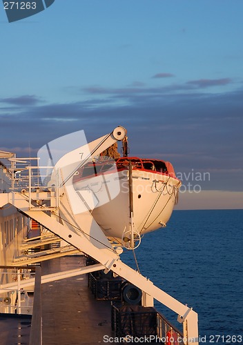 Image of Lifeboat on ferry