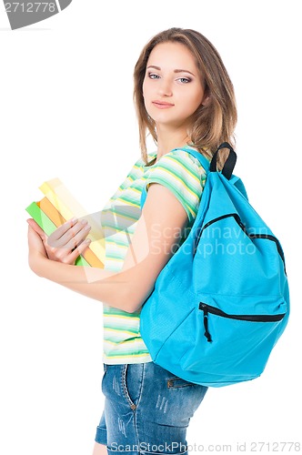 Image of Girl with backpack