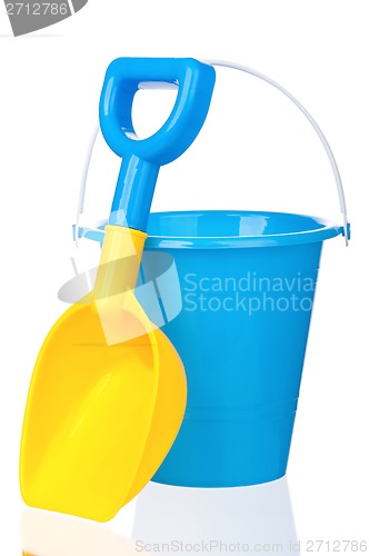 Image of Toy bucket and spade