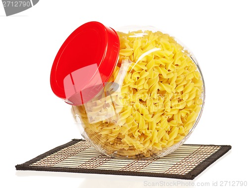 Image of Pasta in glass pot