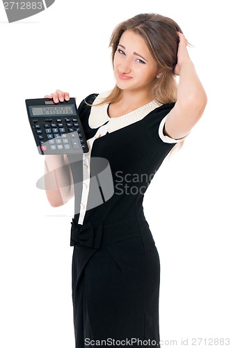 Image of Woman with calculator