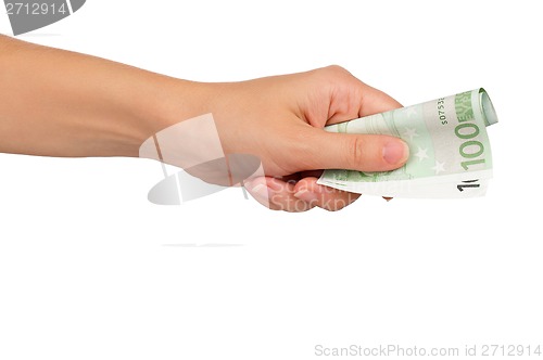 Image of Hand with euro