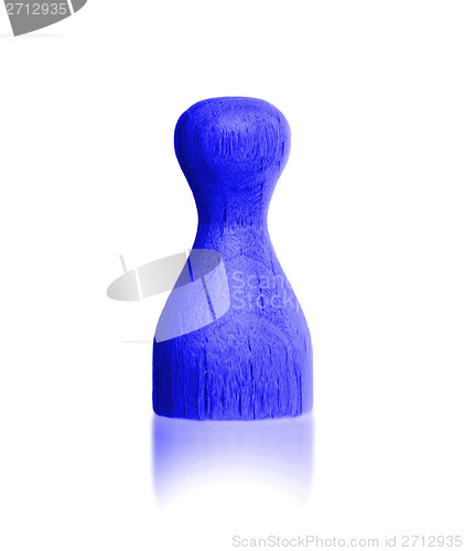 Image of Wooden pawn with a solid color
