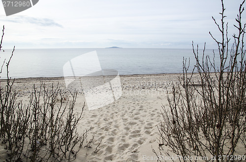 Image of Seaside view at a sand beach