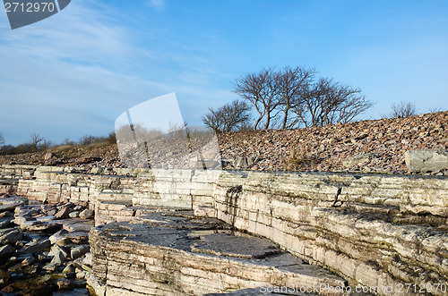 Image of White cliffs at coastline