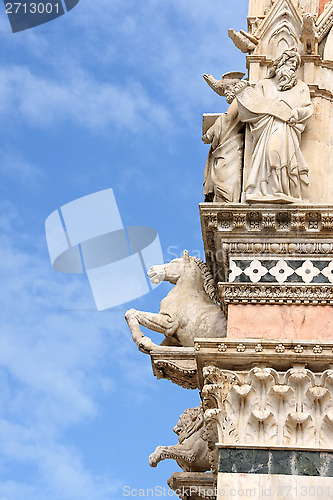 Image of Detail of Siena Cathedral in Italy