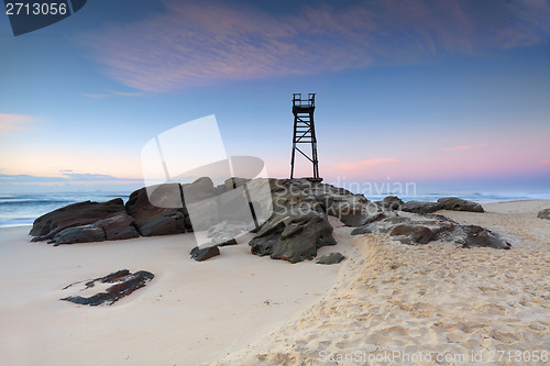 Image of Redhead Beach, NSW Australia just before sunrise