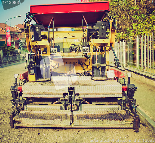 Image of Retro look Road works