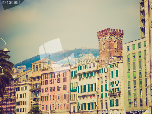 Image of Retro look Genoa old town