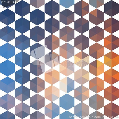 Image of Retro pattern of geometric shapes