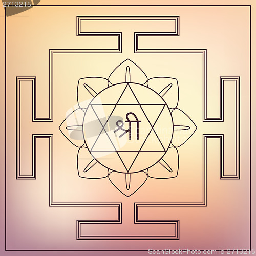 Image of Yantra Goddess Lakshmi.