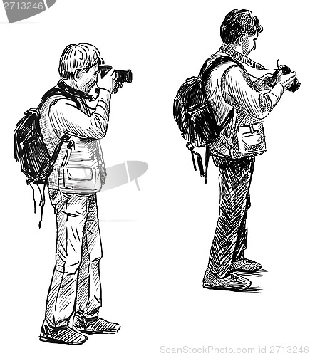 Image of photographers at work