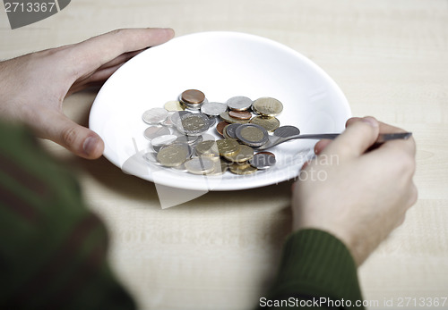 Image of Eating some coins