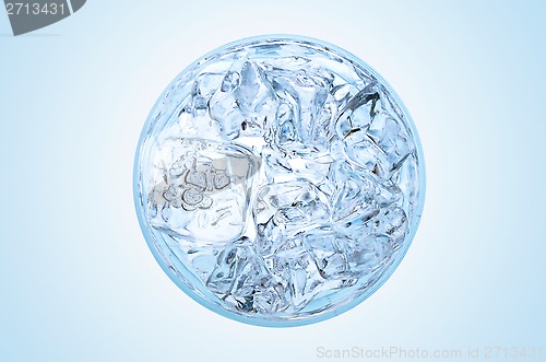 Image of Glass of water with ice