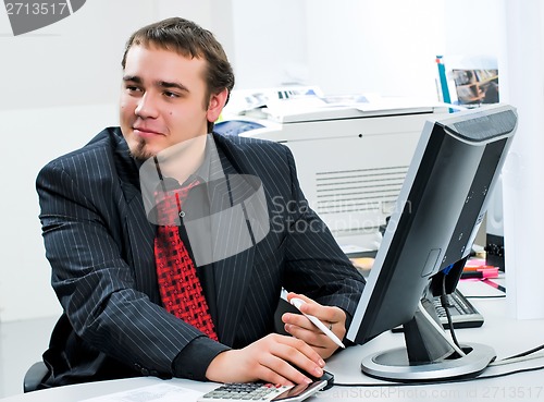 Image of Businessman in office
