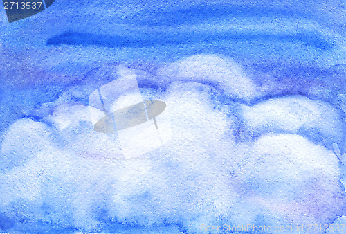 Image of watercolor clouds