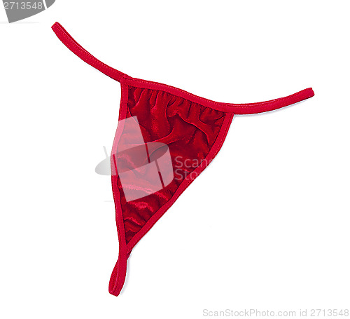 Image of Red thong