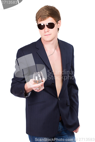 Image of Young man in sunglasses