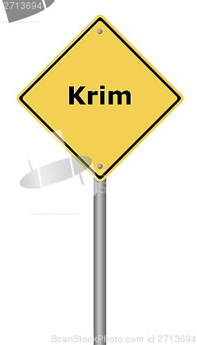 Image of Warning Sign Krim