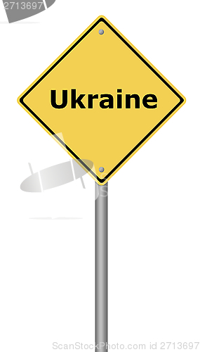 Image of Warning Sign Ukraine