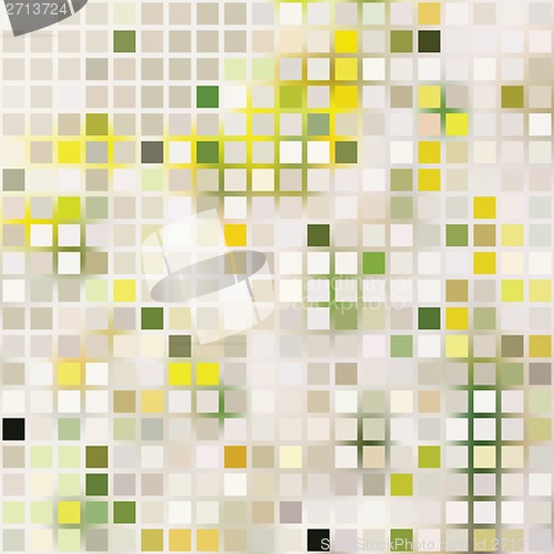 Image of pale square, mosaic effect
