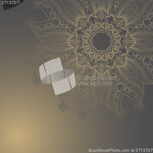 Image of Circle hand drawn arabic style Ornament