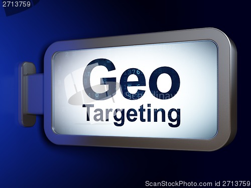 Image of Business concept: Geo Targeting on billboard background