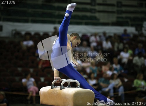 Image of Gymnast on pommel