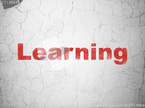 Image of Education concept: Learning on wall background