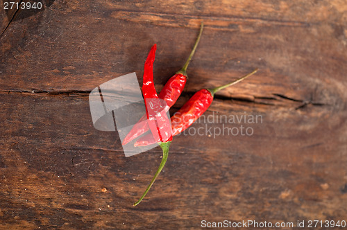 Image of dry red chili peppers 