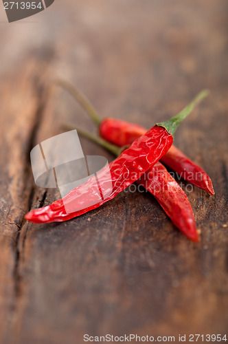 Image of dry red chili peppers 
